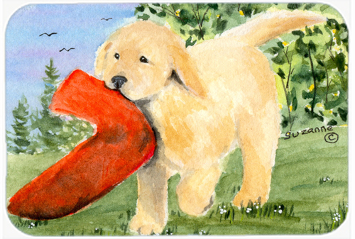 Golden Retriever Glass Cutting Board- Large