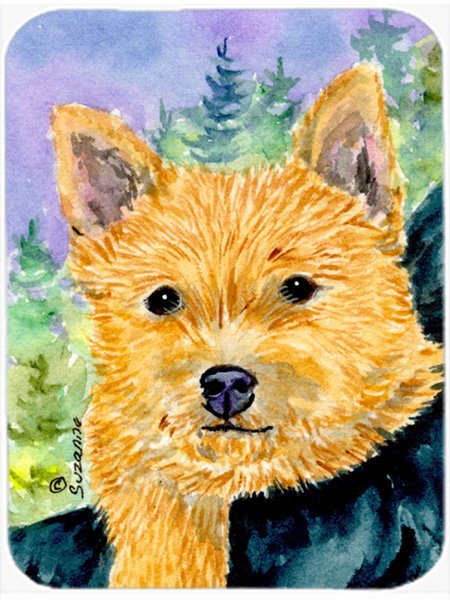 Norwich Terrier Glass Cutting Board- Large