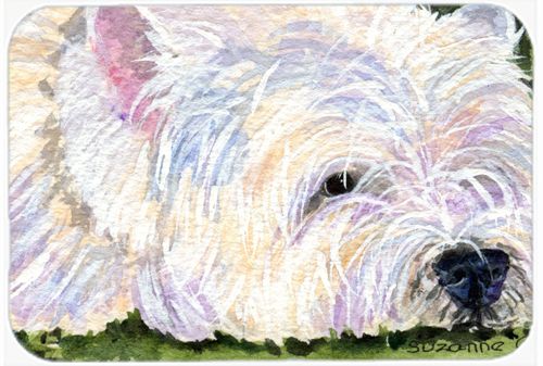 Westie Glass Cutting Board, Large