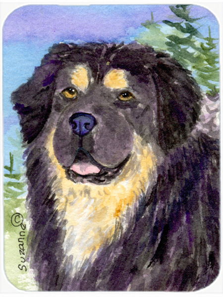 Tibetan Mastiff Glass Cutting Board- Large