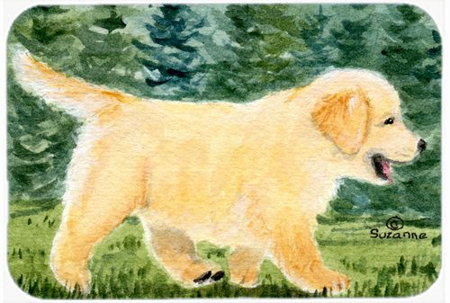 Golden Retriever Glass Cutting Board- Large