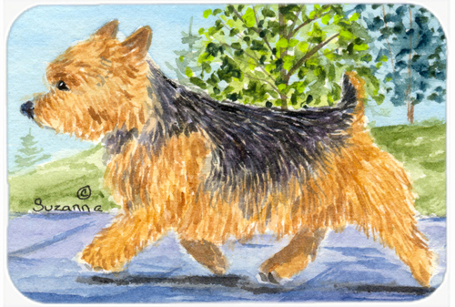 Norwich Terrier Glass Cutting Board- Large