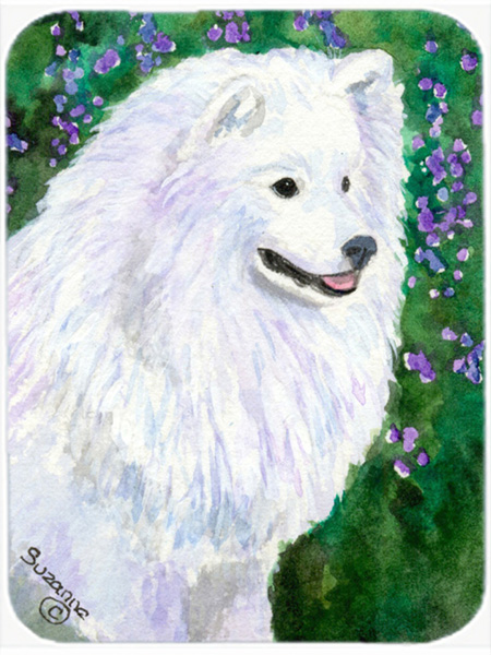 American Eskimo Glass Cutting Board- Large