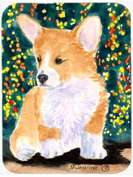 Corgi Glass Cutting Board - Large - Multicolor