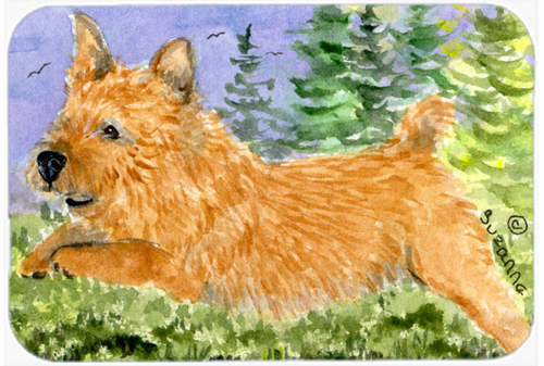 Norwich Terrier Glass Cutting Board- - Large