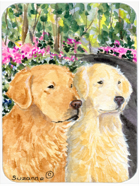 Golden Retriever Glass Cutting Board, Large