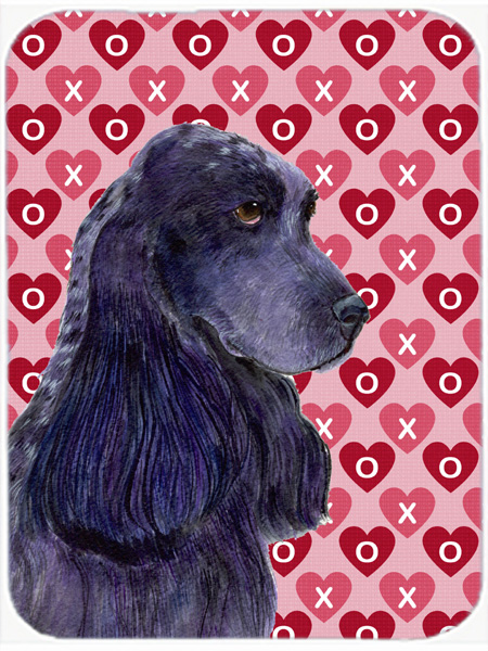 Cocker Spaniel Hearts Love & Valentines Day Glass Cutting Board- Large