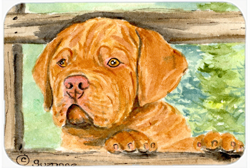 Dogue De Bordeaux Glass Cutting Board- Large