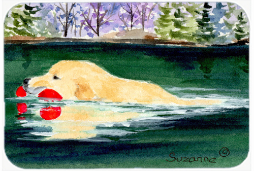 Golden Retriever Glass Cutting Board- Large