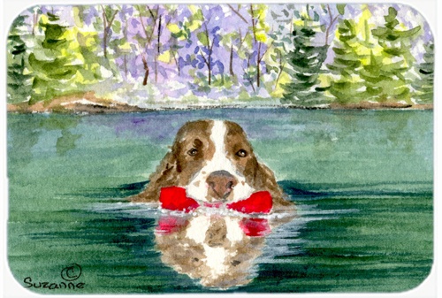 Springer Spaniel Glass Cutting Board- Large