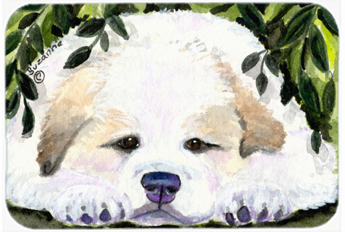 Golden Retriever Glass Cutting Board- Large