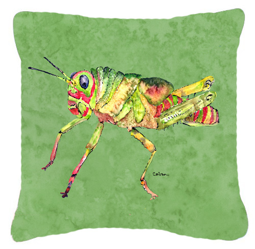 Grasshopper On Avacado Indoor & Outdoor Fabric Decorative Pillow