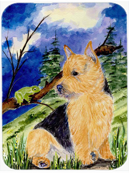 Norwich Terrier Glass Cutting Board- Large