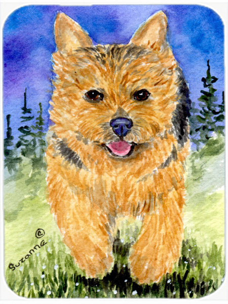 Norwich Terrier Glass Cutting Board- Large