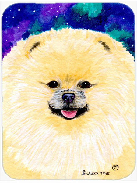 Pomeranian Glass Cutting Board- Large