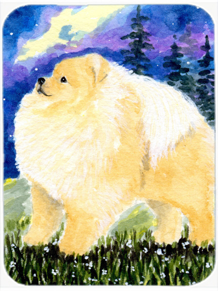 Pomeranian Glass Cutting Board- Large