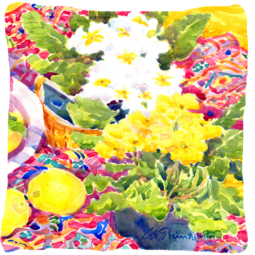 Flower - Primroses Decorative Indoor & Outdoor Fabric Pillow