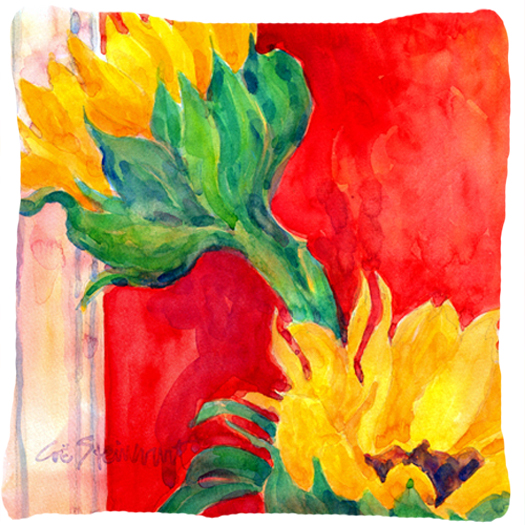 Flower - Sunflower Decorative Indoor & Outdoor Fabric Pillow