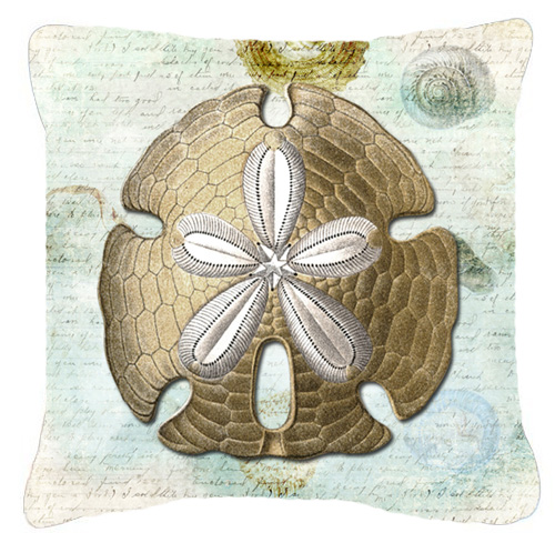 14 x 14 in. Sand Dollar Fabric Decorative Pillow