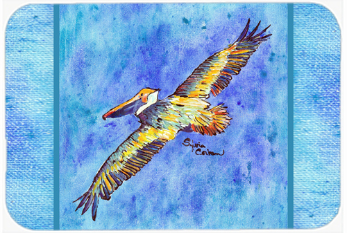 Picture of Carolines Treasures 8377LCB 15 x 12 in. Pelican Glass Cutting Board - Large