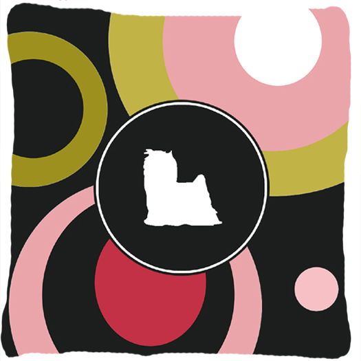 Yorkie Decorative Fabric Pillow