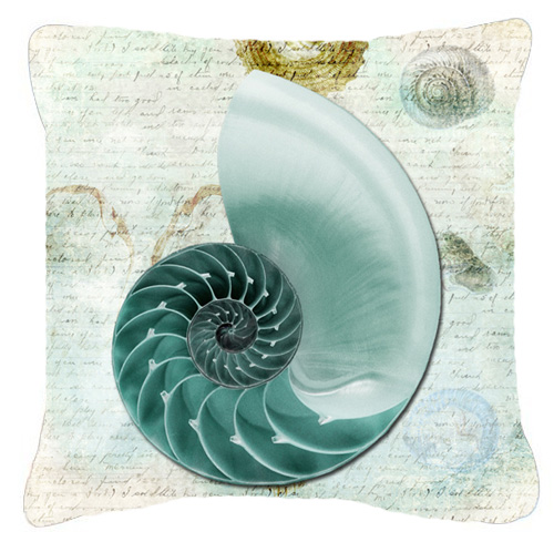 14 x 14 in. Shells Fabric Decorative Pillow