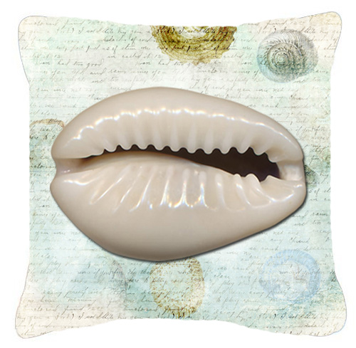 Shells Fabric Decorative Pillow 14 x 14 in.