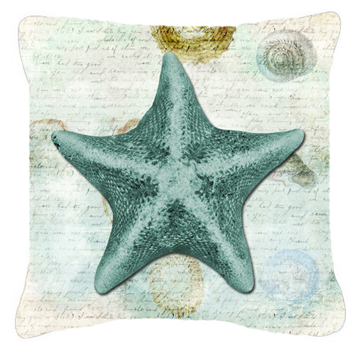 14 x 14 in. Starfish Fabric Decorative Pillow
