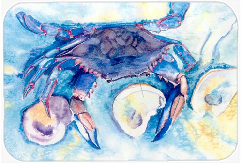 Picture of Carolines Treasures 8042LCB 15 x 12 in. Crab Glass Cutting Board - Large