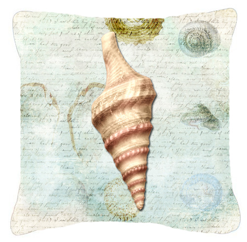 Shells Fabric Decorative Pillow 14 x 14 in.