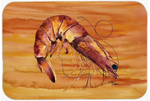 Picture of Carolines Treasures 8140LCB 15 x 12 in. Shrimp Glass Cutting Board - Large