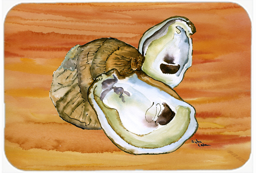 Picture of Carolines Treasures 8142LCB 15 x 12 in. Oyster Glass Cutting Board - Large