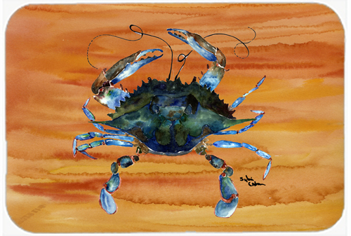 Picture of Carolines Treasures 8143LCB 15 x 12 in. Crab Glass Cutting Board - Large