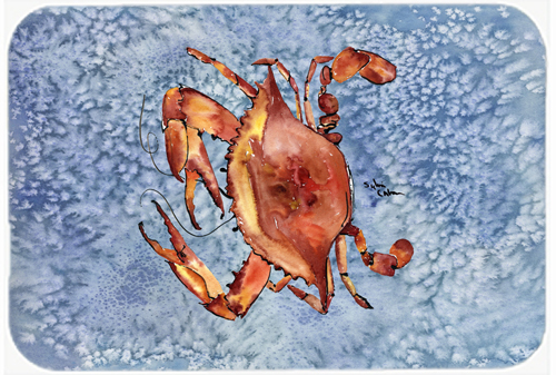 Picture of Carolines Treasures 8147LCB 15 x 12 in. Crab Glass Cutting Board - Large