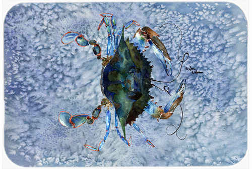 Picture of Carolines Treasures 8151LCB 15 x 12 in. Crab Glass Cutting Board - Large