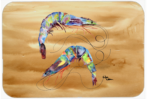 Picture of Carolines Treasures 8158LCB 15 x 12 in. Shrimp Glass Cutting Board - Large