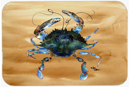 Picture of Carolines Treasures 8159LCB 15 x 12 in. Crab Glass Cutting Board - Large