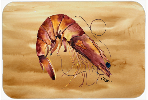 Picture of Carolines Treasures 8161LCB 15 x 12 in. Shrimp Glass Cutting Board - Large