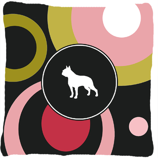 14 x 14 in. Boston Terrier Decorative Fabric Pillow