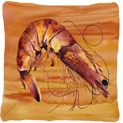Picture of Carolines Treasures 8140PW1414 14 x 14 in. Shrimp Decorative Fabric Pillow