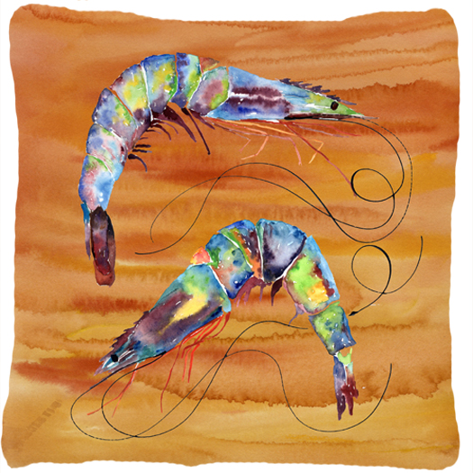 Shrimp Decorative Fabric Pillow