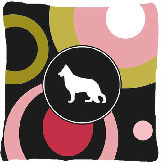 German Shepherd Decorative Fabric Pillow 14 x 14 in.
