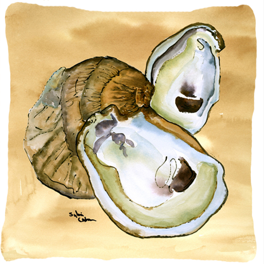 14 x 14 in. Oyster Decorative Fabric Pillow