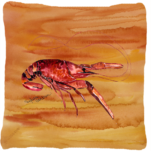 Crawfish Decorative Fabric Pillow