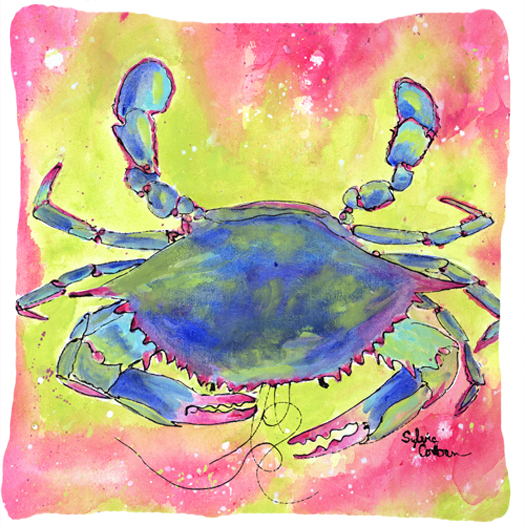 Crab Decorative Fabric Pillow