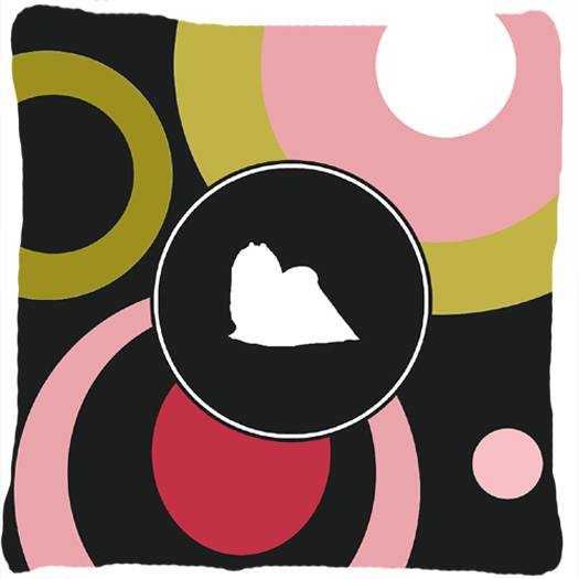 Maltese Decorative Fabric Pillow 14 x 14 in.