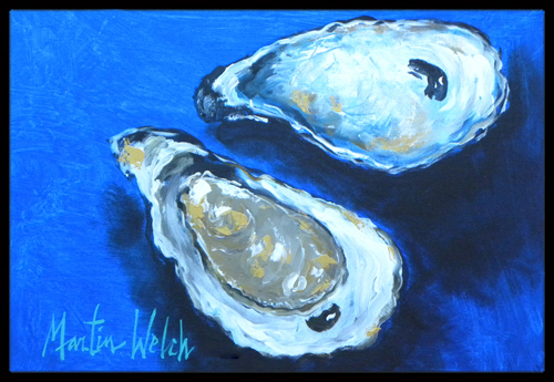 Oysters Seafood Four Indoor Or Outdoor Doormat