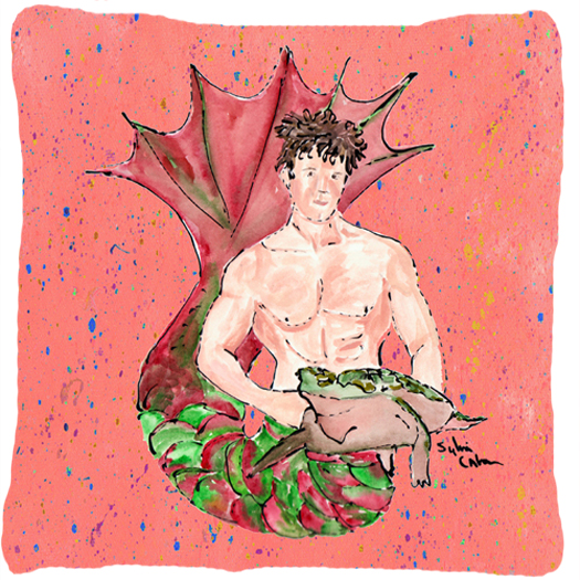 Merman Decorative Fabric Pillow