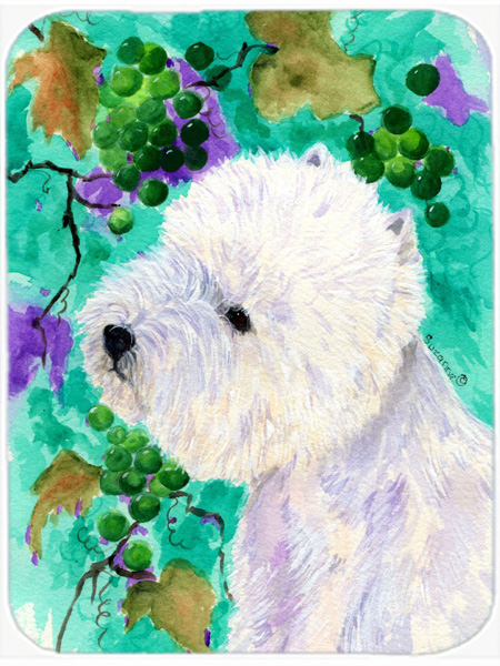 Westie Glass Cutting Board - Large