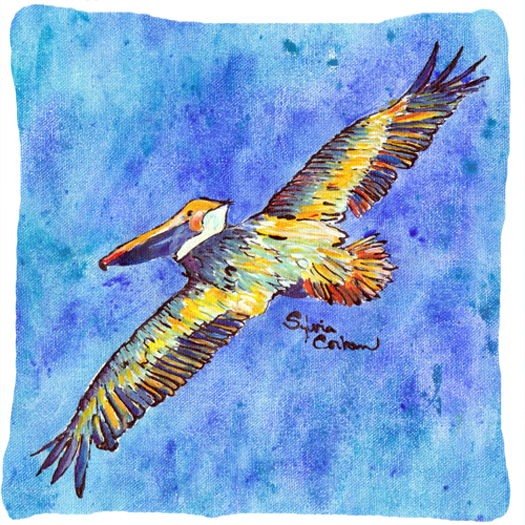 Bird - Pelican Decorative Fabric Pillow